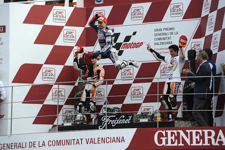 Den Sieg hatte jedoch Jorge Lorenzo eingefahren