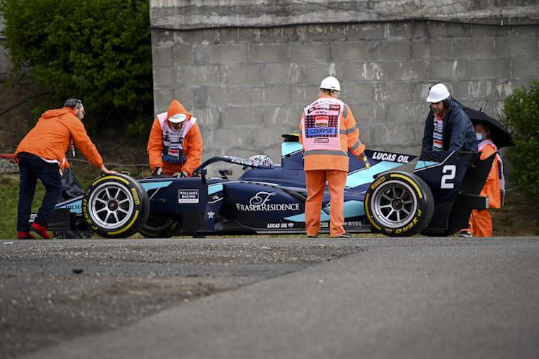 Dan Ticktum in Schwierigkeiten