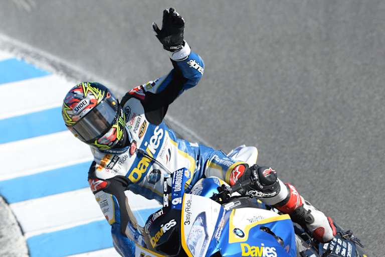 Das Rennen am Samstag hat Chaz Davies als Zweiter beendet