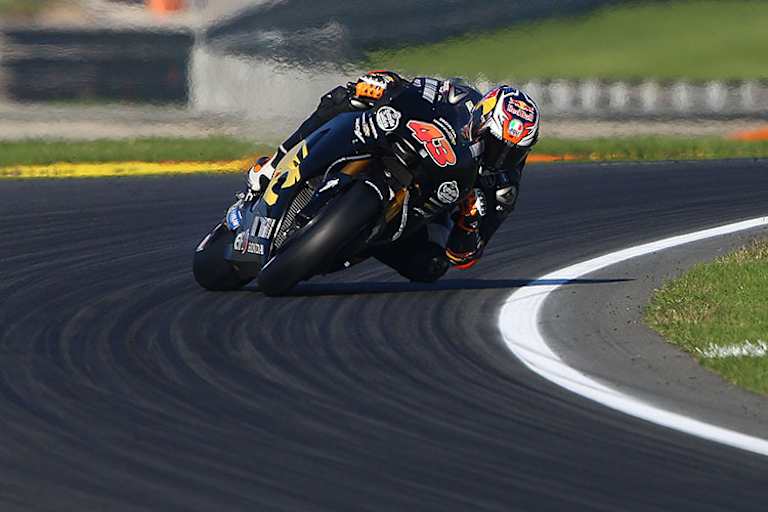 Miller mit der Factory-Honda des Marc VDS-Team beim Valencia-Test 2015