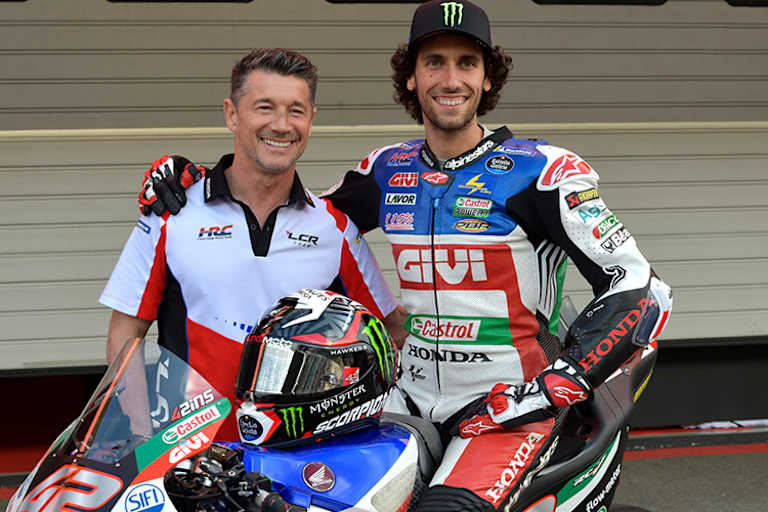Lucio Cecchinello mit Alex Rins