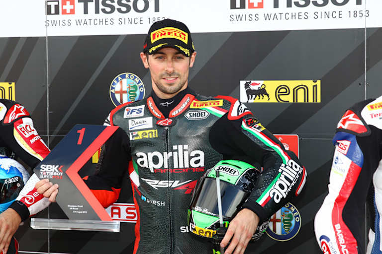 Erste Pole-Position für Eugene Laverty (Aprilia)