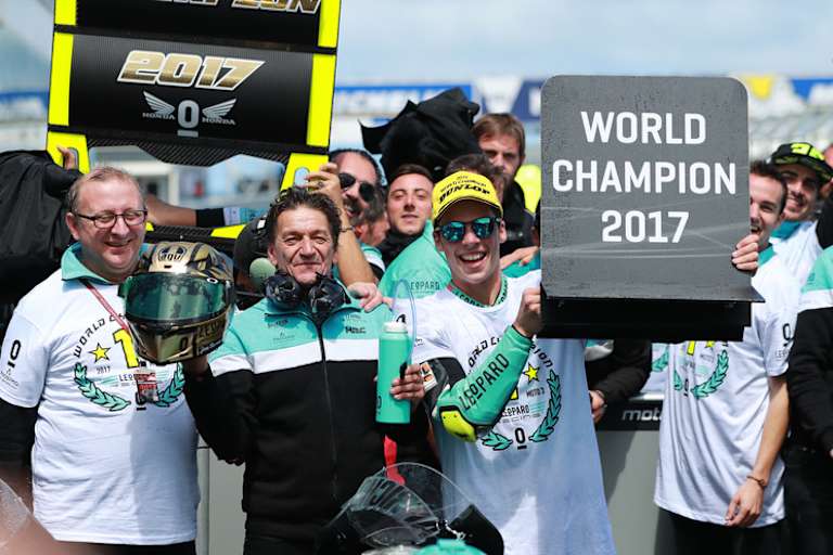 Für das Leopard-Team ist es bereits der zweite Moto3-Titel