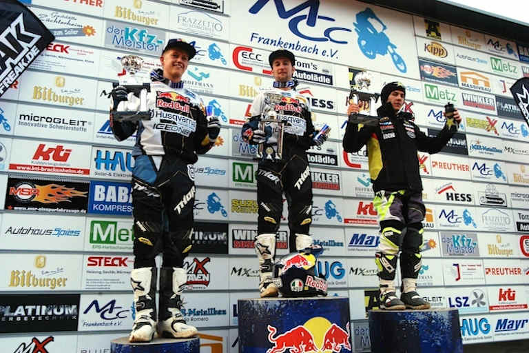 Das Podium von Frankenbach Wintercross