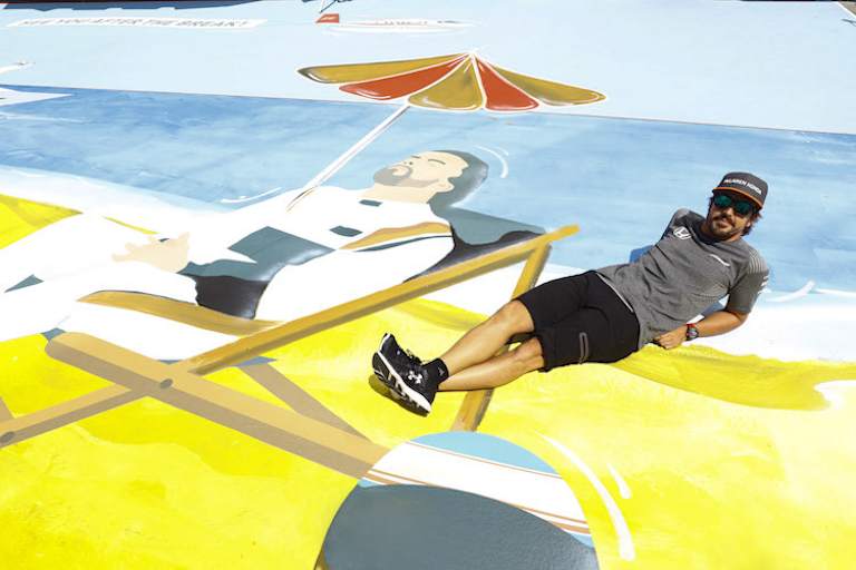 Der Spanier auf dem grossen Bodengemälde