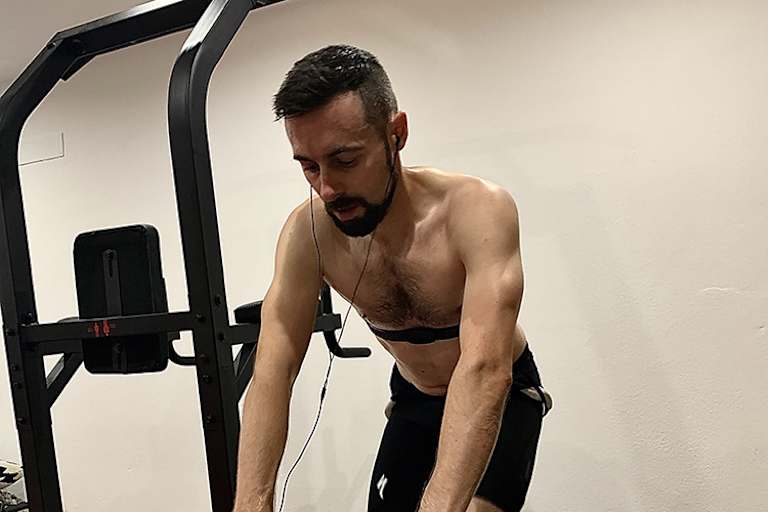 Eugene Laverty beim Fitnesstraining