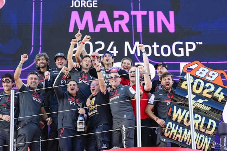 Jorge Martin gewann für Ducati den dritten Fahrer-WM-Titel in Folge