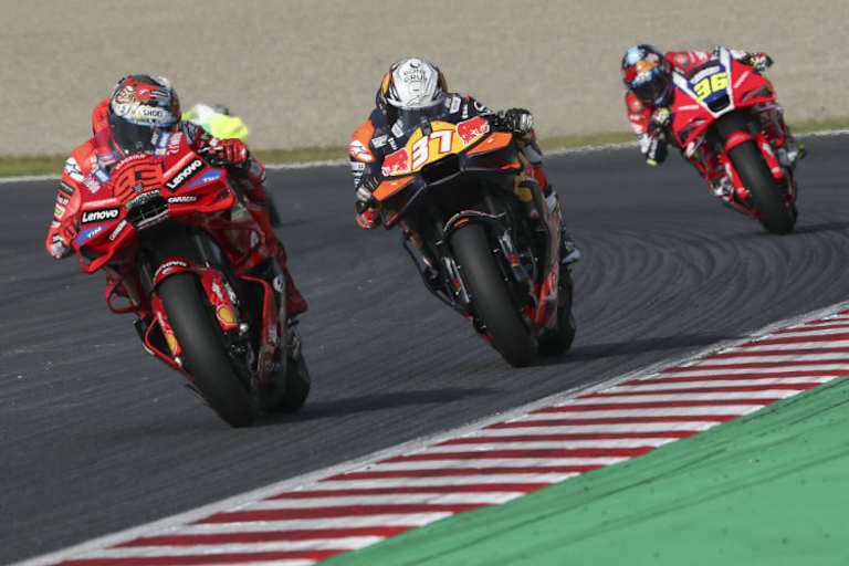 Marc Marquez vor Pedro Acosta und Joan Mir