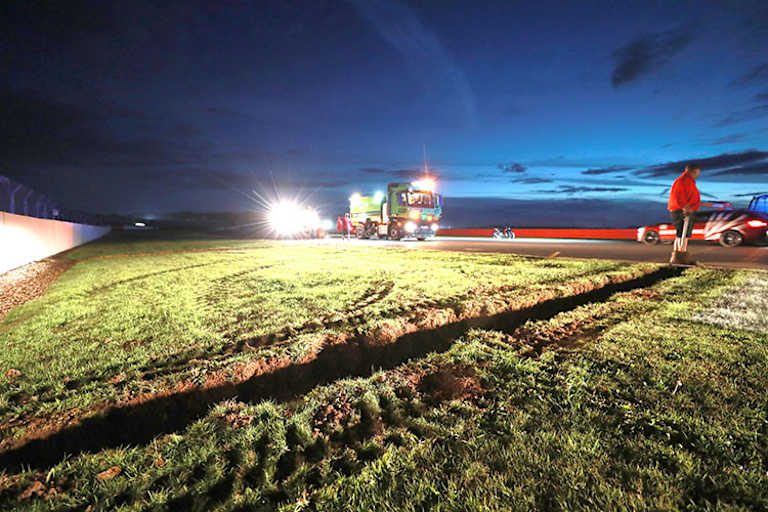 In der Nacht auf Sonntag wurde gearbeitet: neue Drainagen