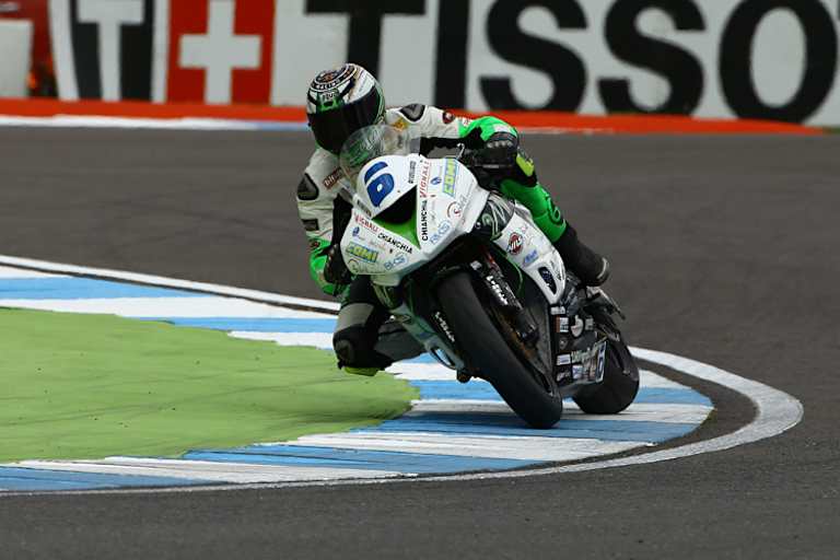 In der Haarnadelkurve ging Dominic Schmitter das Motorrad aus