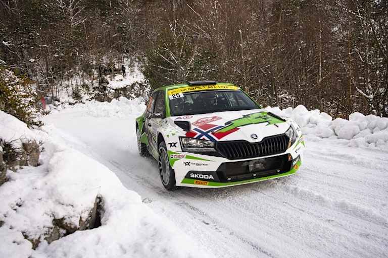 Andreas Mikkelsen bei der Rallye Monte Carlo 2021