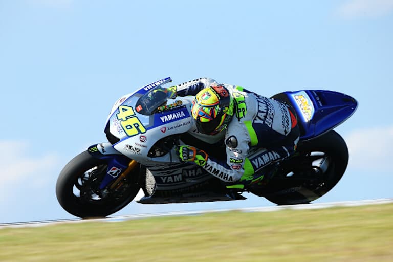 Auf der Yamaha fühlt sich Rossi wohl