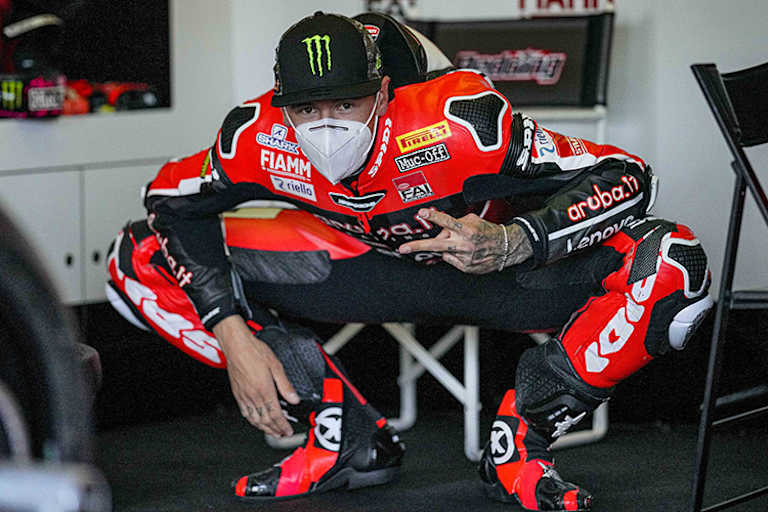 Scott Redding mit Maske