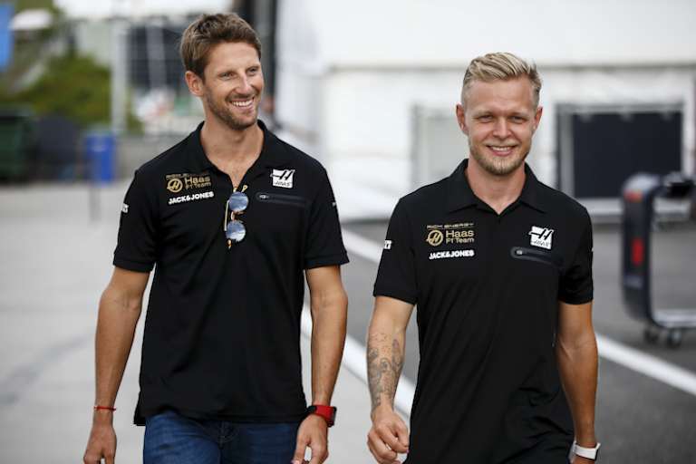 Romain Grosjean und Kevin Magnussen