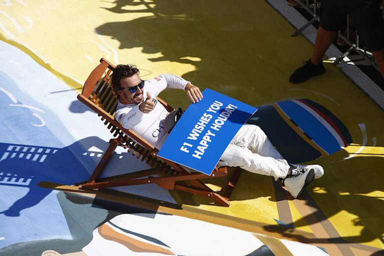 Alonso wünscht allen schöne Ferien