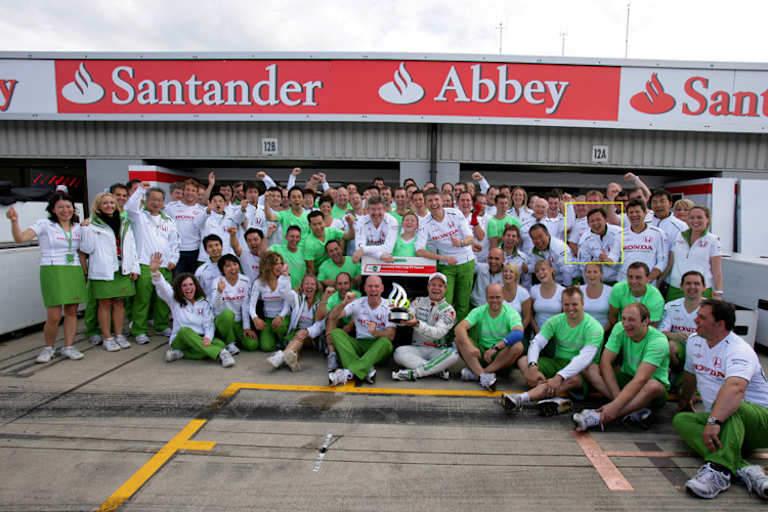 Suchbild mit Rubens Barrichello und BAR-Honda: Wo ist der kommende Honda-F1-Rennchef?