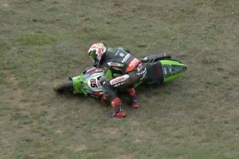 Johnny Rea stürzte schon nach zwei Runden