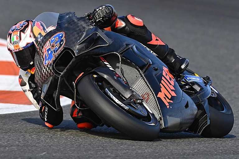«Thriller Miller» auf der Werks-KTM in Valencia