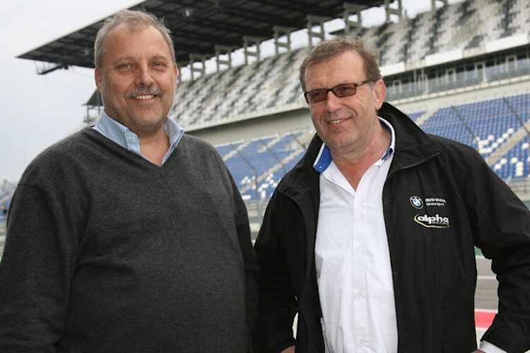 Die Lausitzring-Chefs Josef Hofmann (li.) und Josef Meier