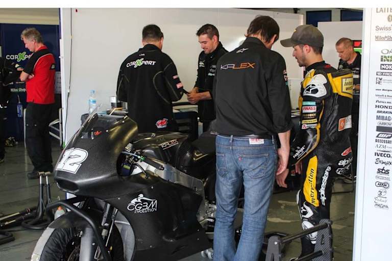 Tom Lüthi im November beim ersten Test auf Kalex in Jerez