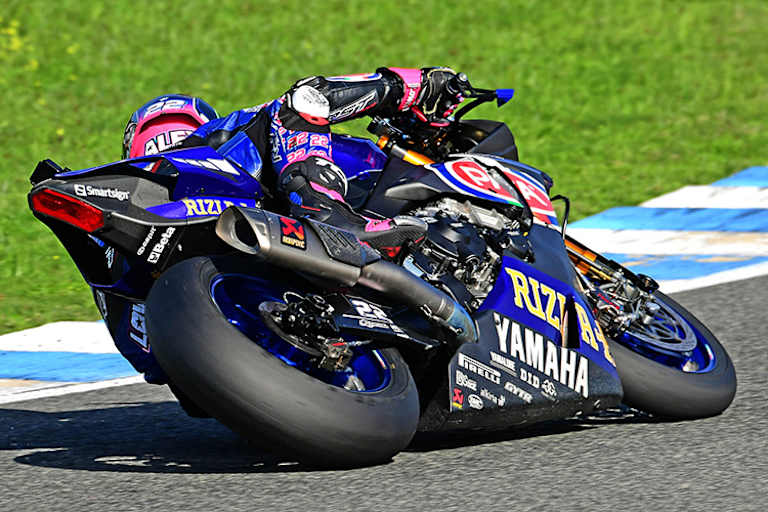 Yamaha-Ass Alex Lowes in Jerez