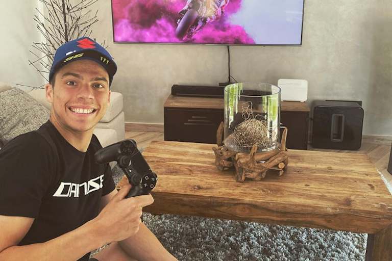 Joan Mir hatte seinen Spaß beim virutellen MotoGP-Rennen