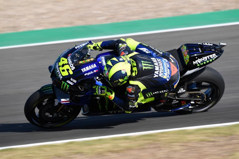 Valentino Rossi landete zum Start des Andalusien-GP auf Platz 2