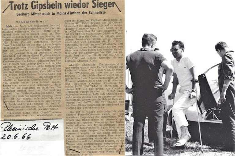 Mein Bericht in der Rheinischen Post und Mitter mit Gips