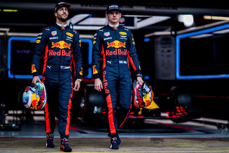 Daniel Ricciardo und Max Verstappen