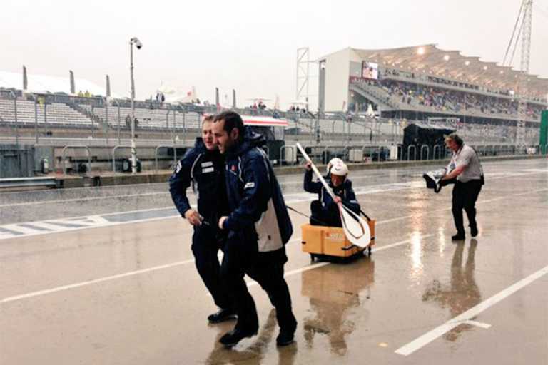 Sauber geht endlich auf die Bahn