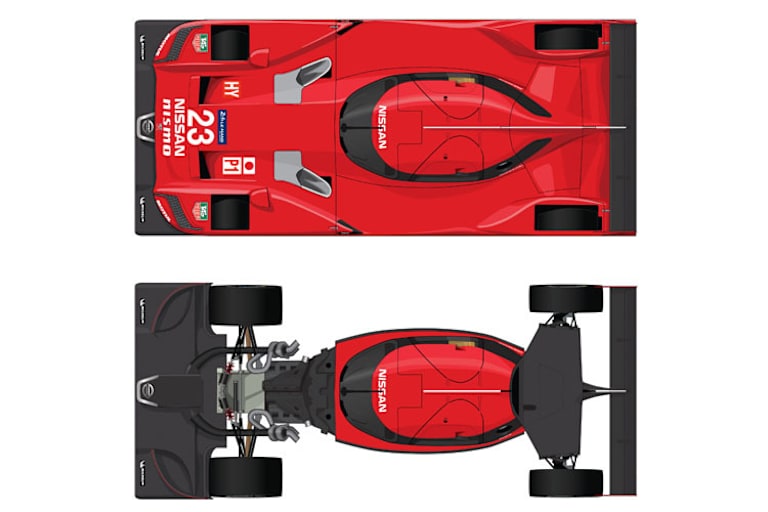 So sieht der Nissan ohne Karosserie aus