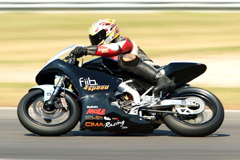 Peter Höss auf dem MoMBike in Most