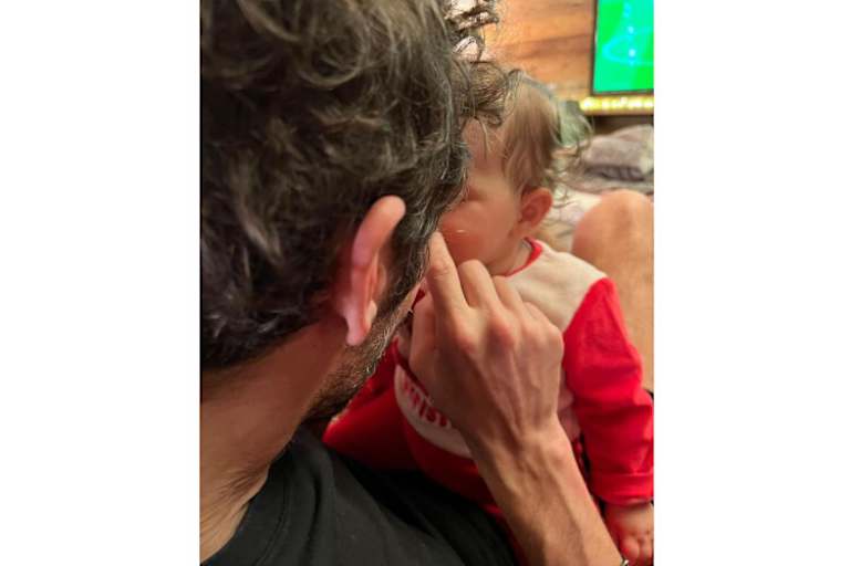 Valentino Rossi mit Töchterchen Giulietta