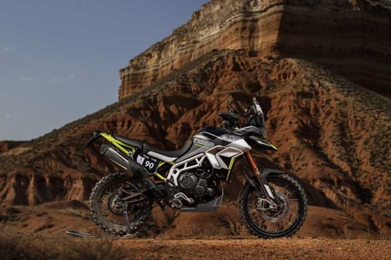 Sieht gut aus: Die von Cervantes eingesetzte Triumph Tiger 900 Rally