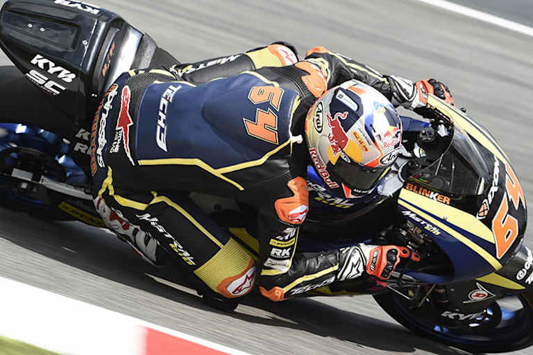 Bendsneyder auf der Moto2-Maschine von Tech3