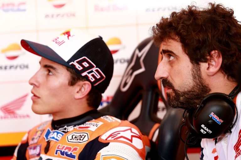 Marc Márquez mit Santi Hernandez