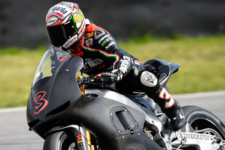 Max Biaggi in Mugello auf der ART-Aprilia