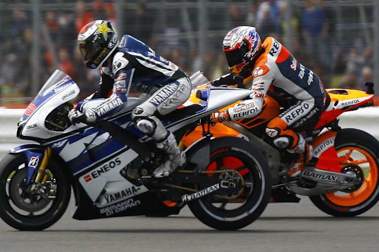 In den letzten Jahren war Repsol-Honda-Pilot Casey Stoner  Lorenzos Titelrivale