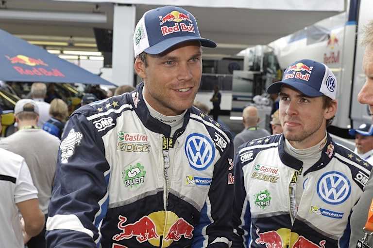 Andreas Mikkelsen (Mi.) und Anders Jaeger