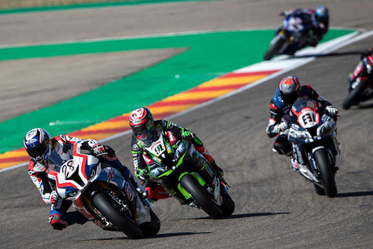 Reiterberger vor Haslam, Torres und Melandri