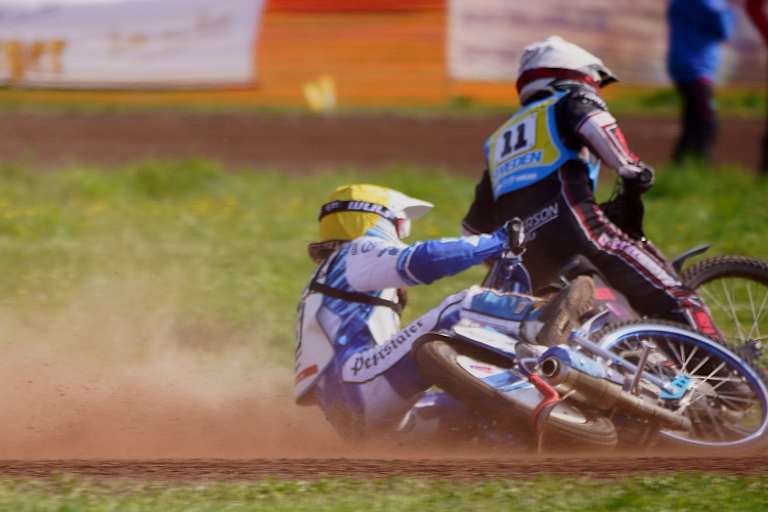 Max Dilger musste einmal zu Boden