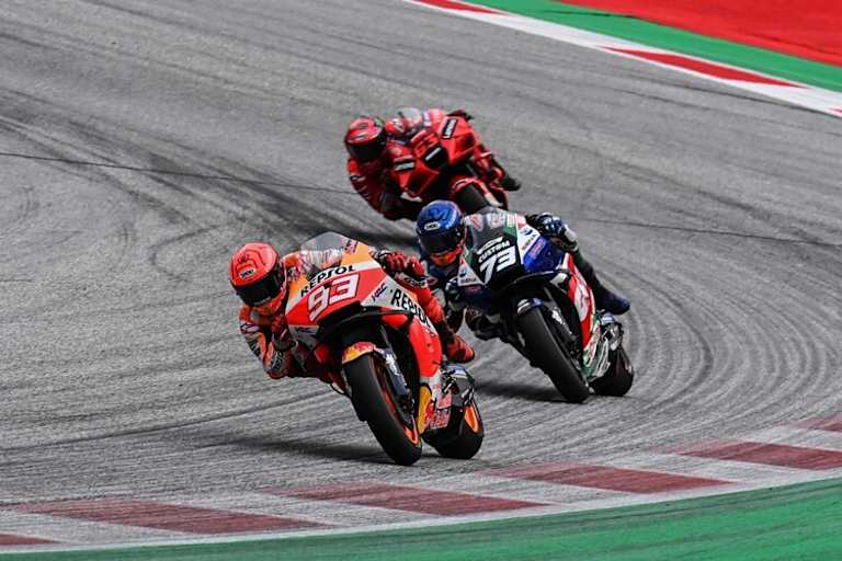 Steiermark-GP: Marc Márquez (93) vor Alex Márquez (73) und Bagnaia (63)