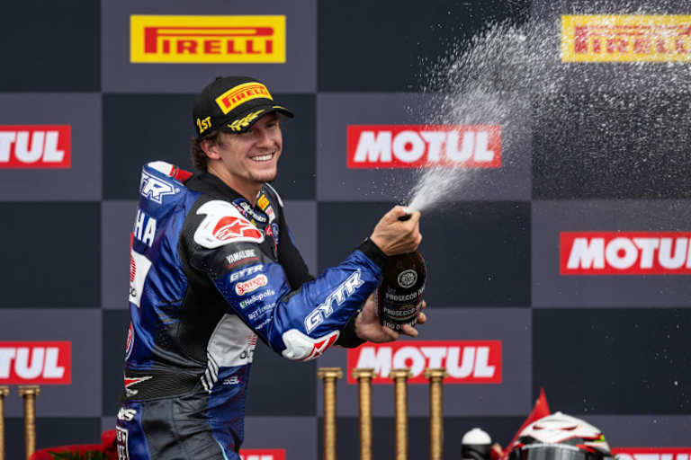 Nach 14 Monaten wieder auf dem Podium: Garrett Gerloff