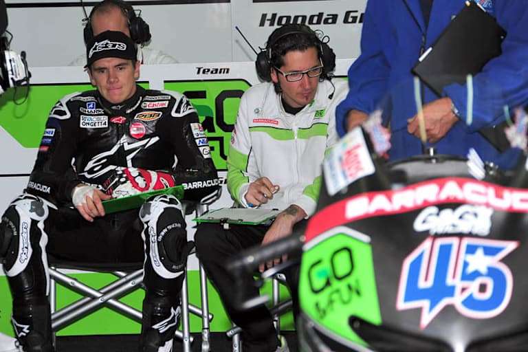 Moto2-Vizeweltmeister Scott Redding in der Gresini-Box
