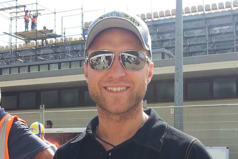 Martin Smolinski im Fahrerlager des Western Springs Stadiums