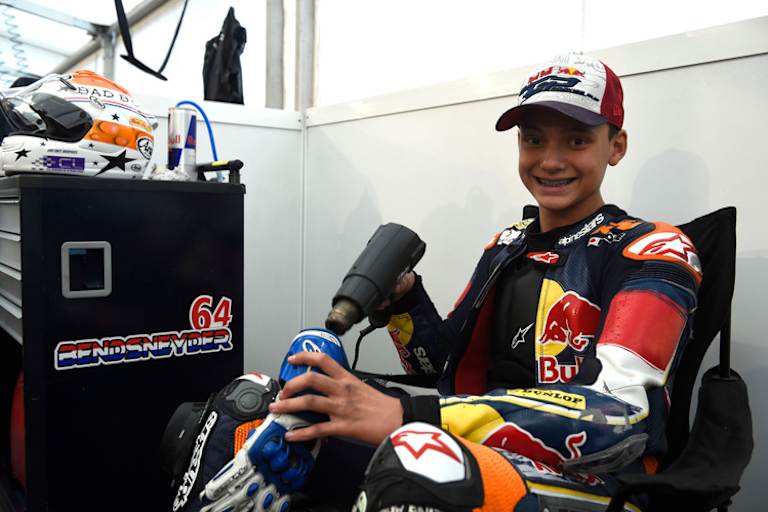 Der 15-jährige Niederländer bestreitet 2015 seine zweite Saison im Rookies-Cup