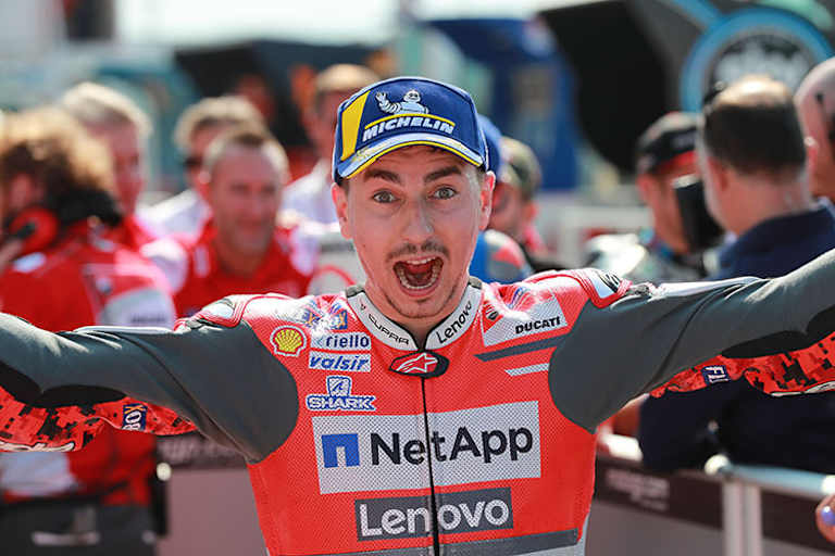 Nach nach Platz 1 im Qualifying am Samstag jubelte Lorenzo noch