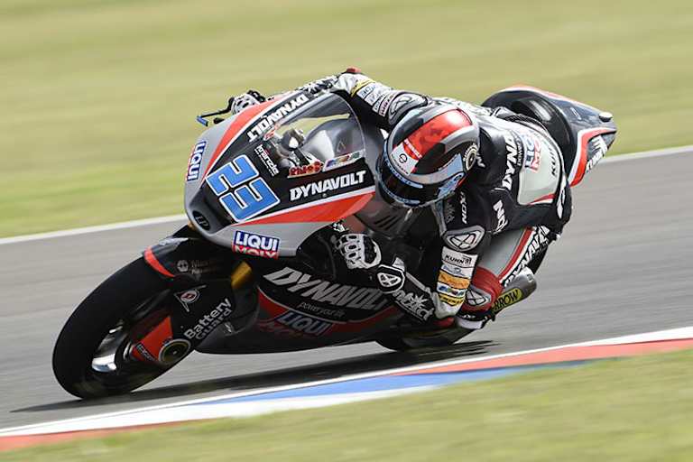 Marcel Schrötter auf der Suter des Intact-Teams