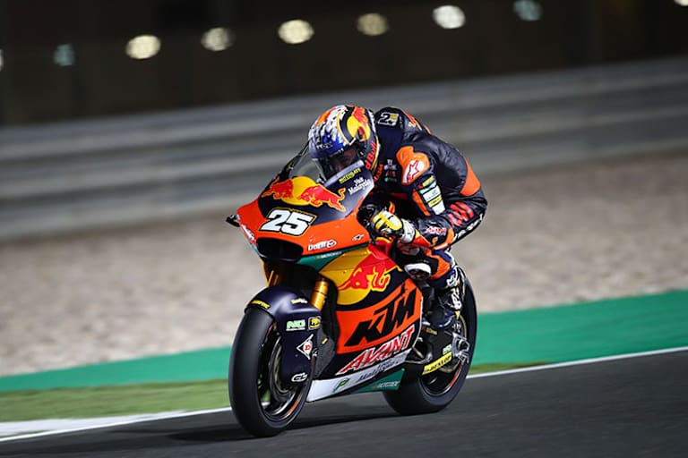 Raúl Fernandez auf der Moto2-Kalex in Losail 