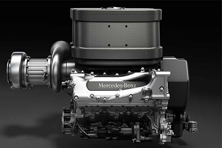 Der Mercedes-Motor